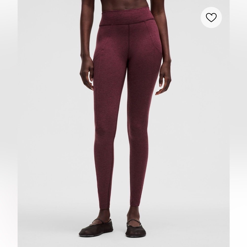 Lululemon soft sueded tight 4 nwt garnet red 28”